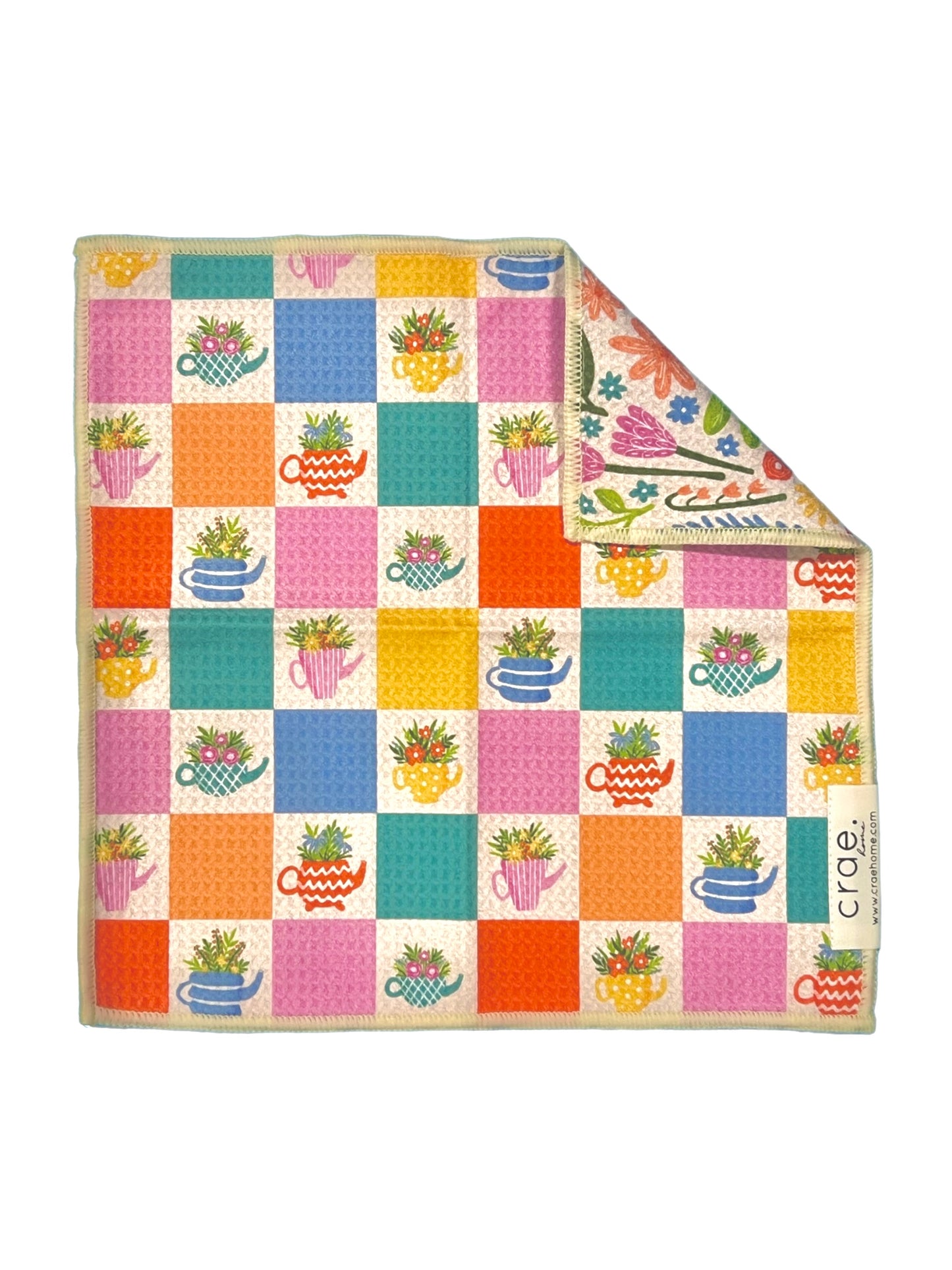 Tea Garden: Reversible Washcloth