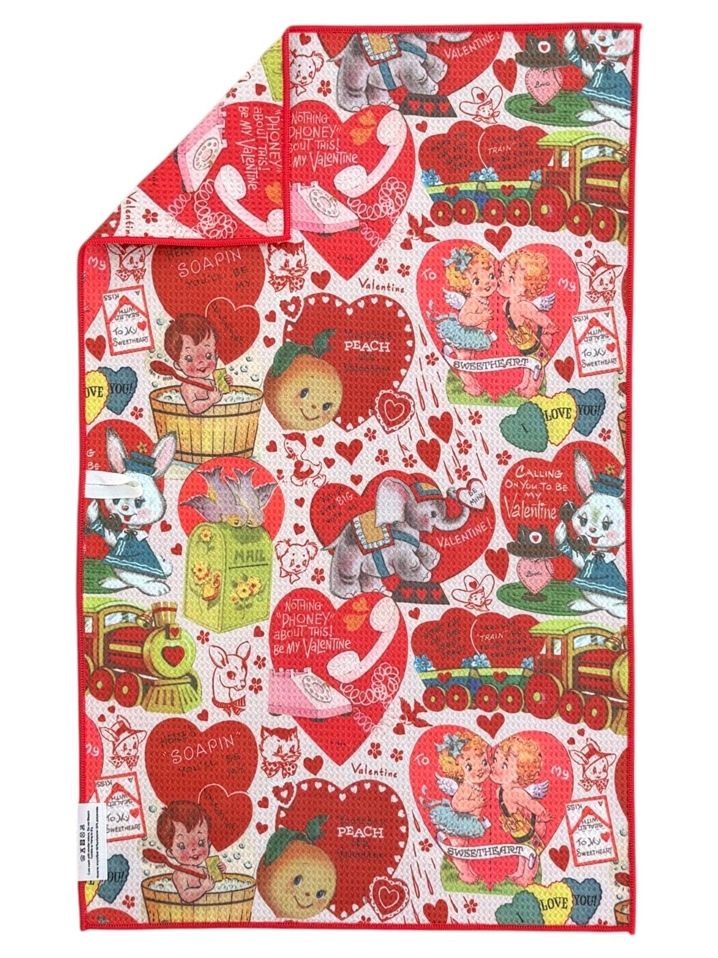 Sealed with a kiss: Double-Sided Hand Towel