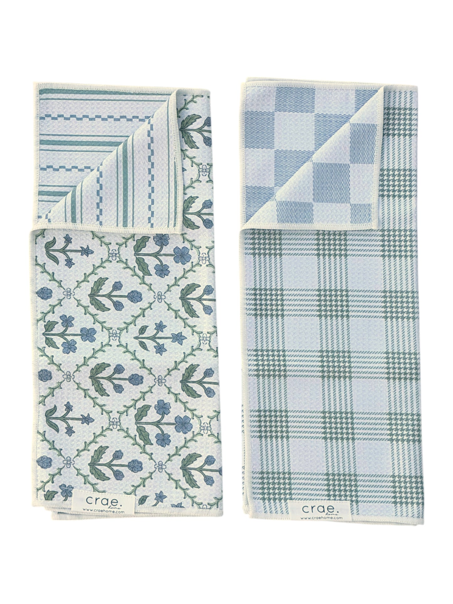 Lumi/Glacier: 2 Double Sided-Hand Towels