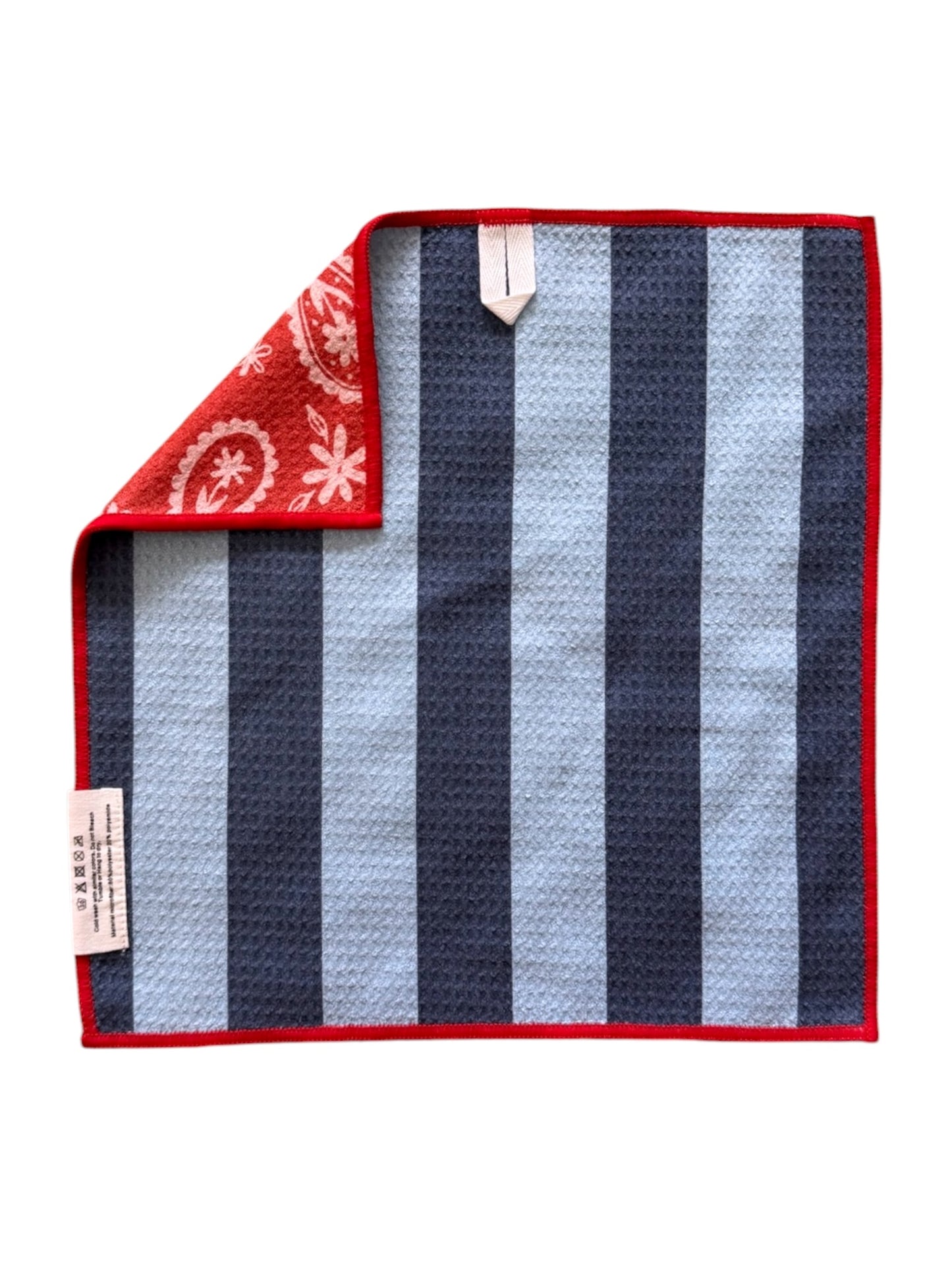 Bandana Blues: Reversible Washcloth