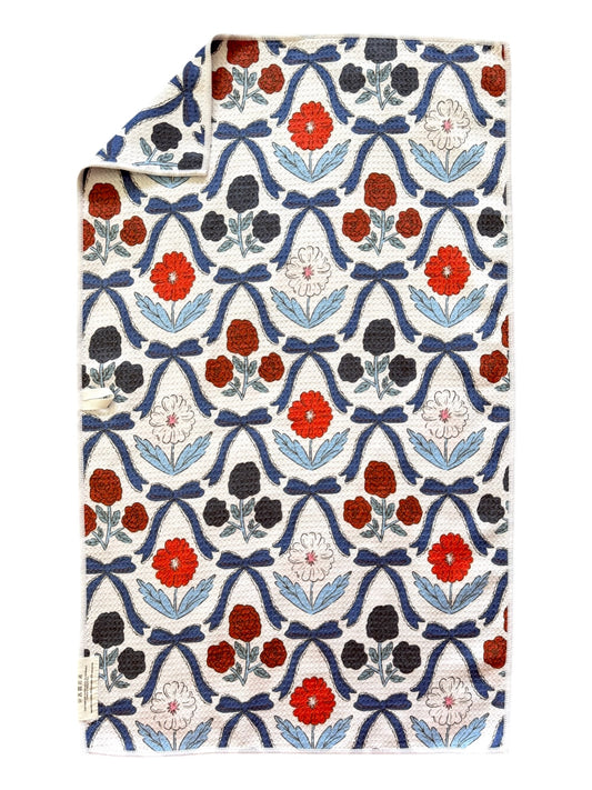 Bluebell Bows: Double-Sided Hand Towel