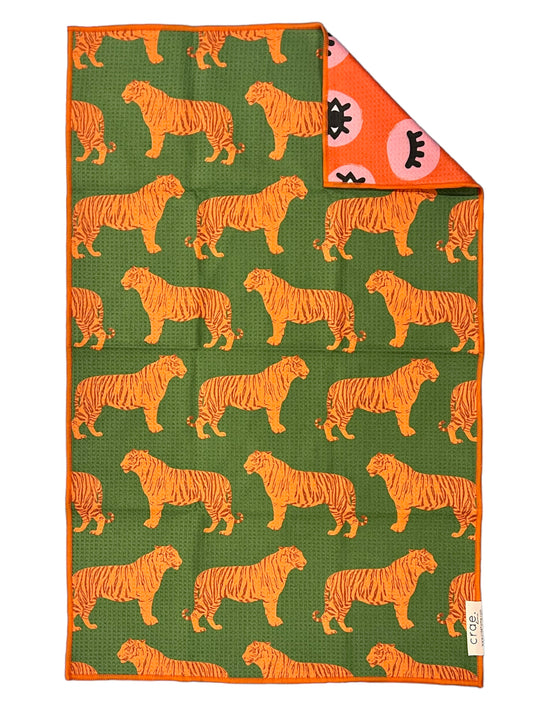 Eye of the Tiger: Reversible Hand Towel