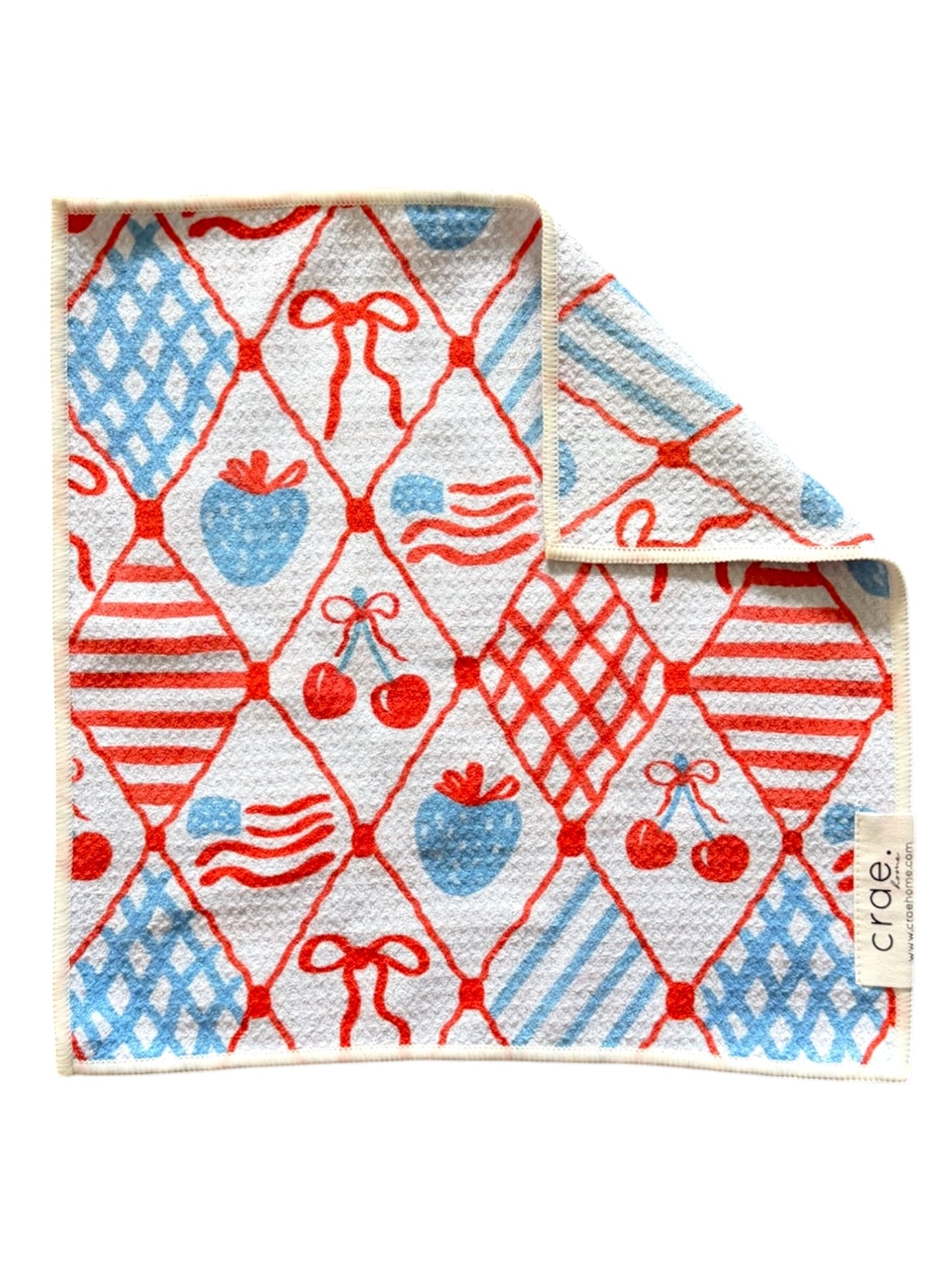 Sweet Land Of Berries: Double-Sided Washcloth