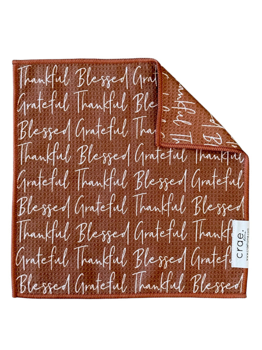 Thankful: Double-Sided Washcloth