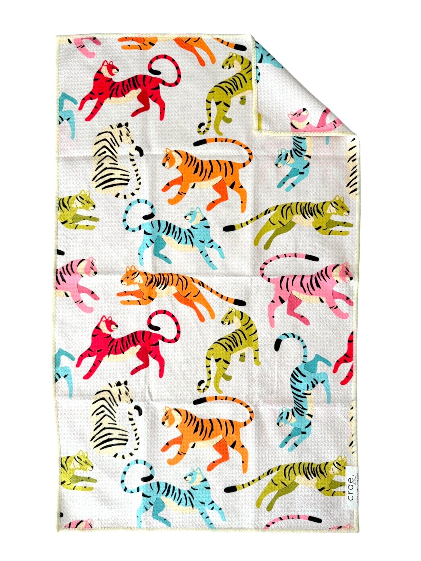 Cotton Candy/Colorful Rawr: 2 Double Sided-Hand Towels