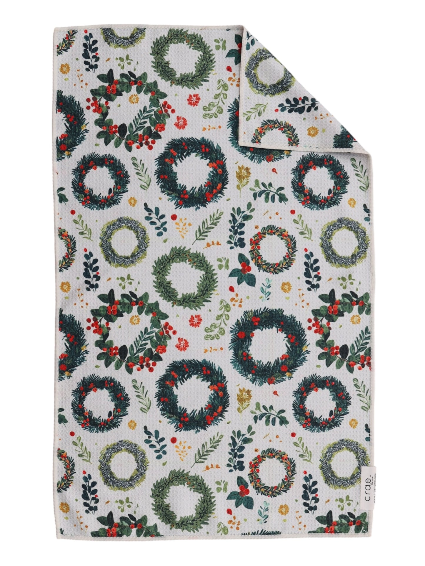 Front Door Greens: Double-Sided Hand Towel