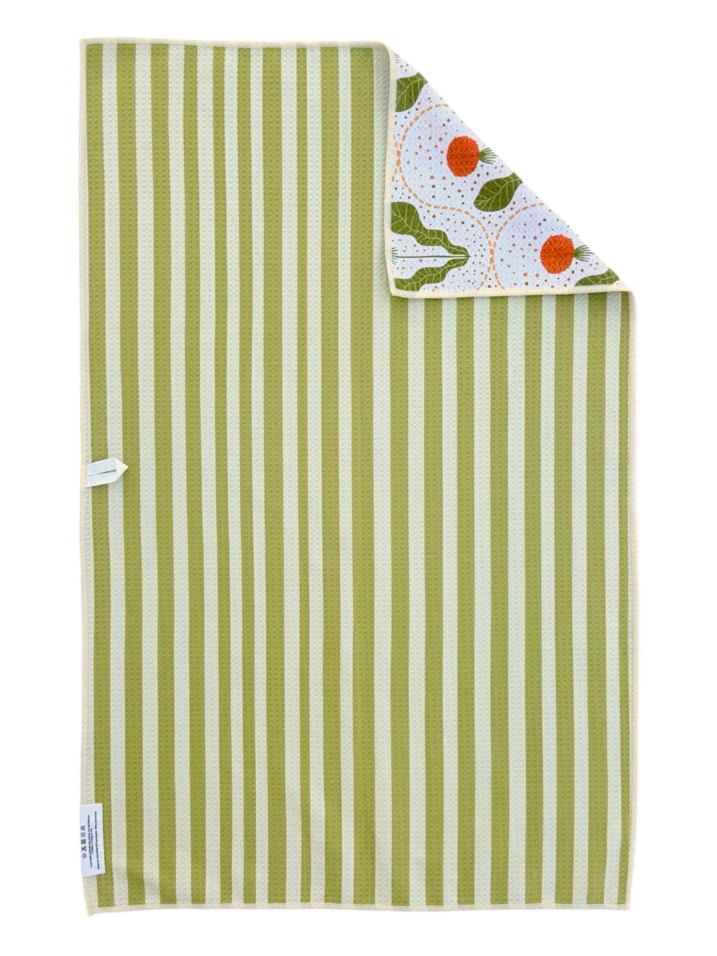 Sprout and Stripe: Reversible Hand Towel