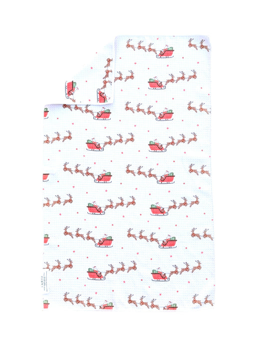 Midnight Sleigh Ride: Double-Sided Hand Towel