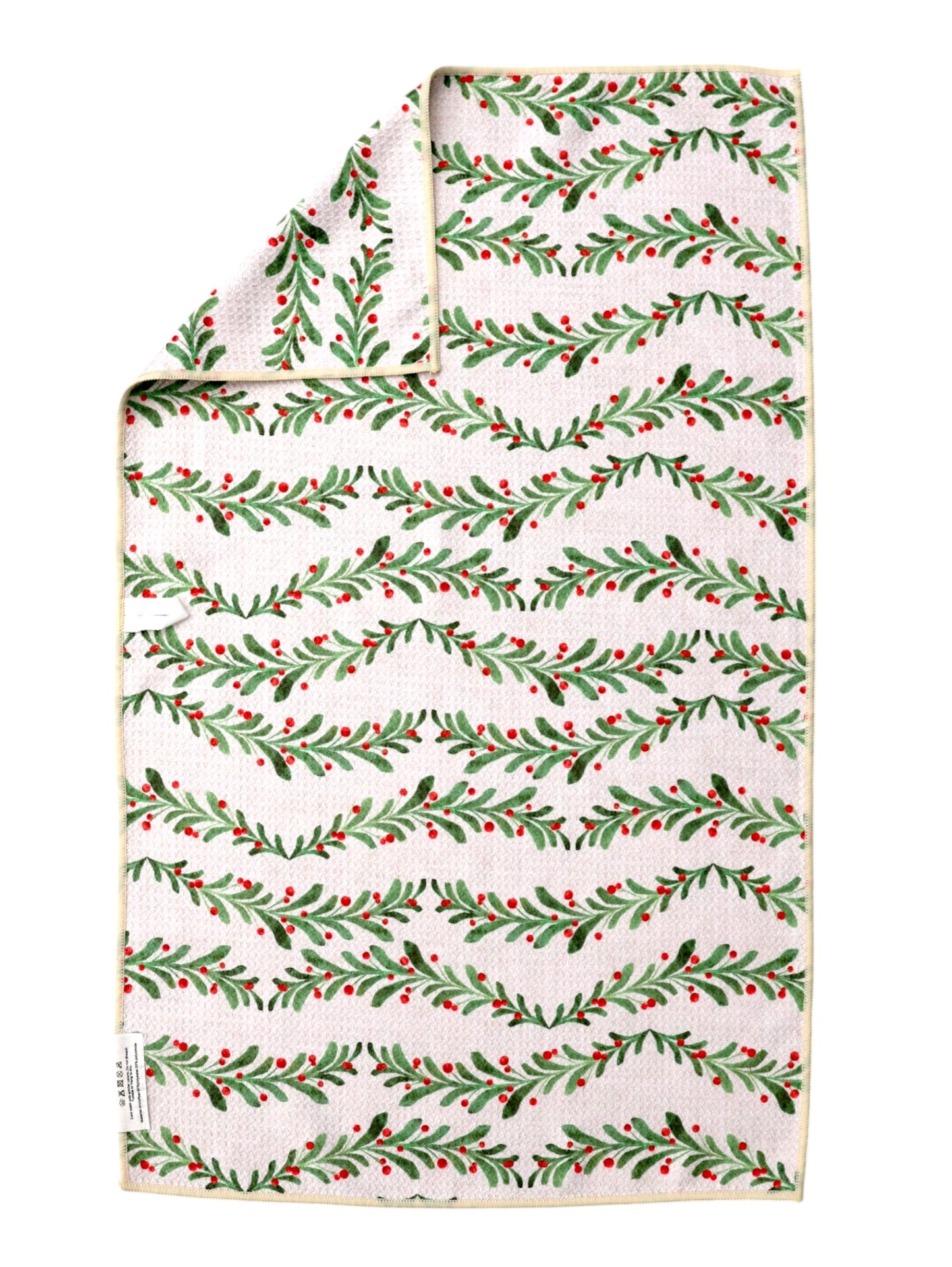 Pine Garland: Double-Sided Hand Towel