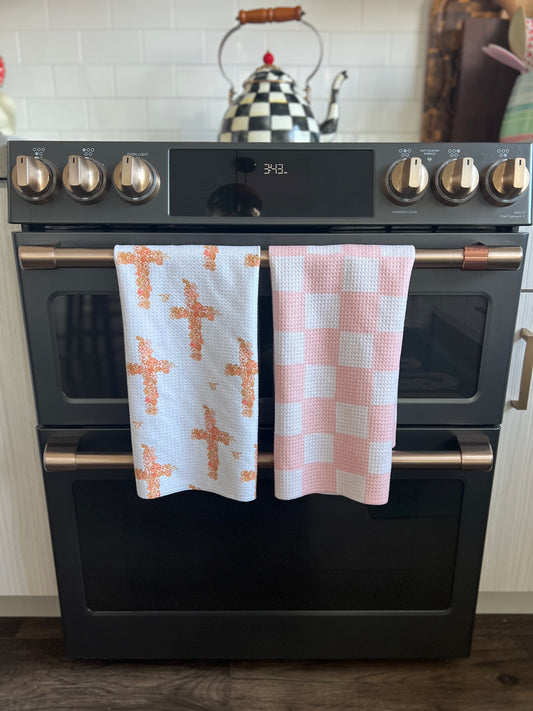 Flower Cross: Single-Sided Hand Towel