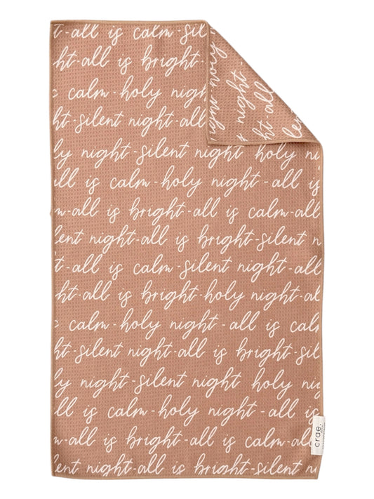Silent Night: Double-Sided Hand Towel
