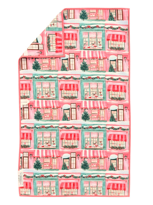Christmas On Main: Double-Sided Hand Towel