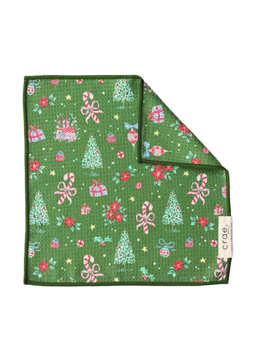 Yuletide: Double-Sided Washcloth
