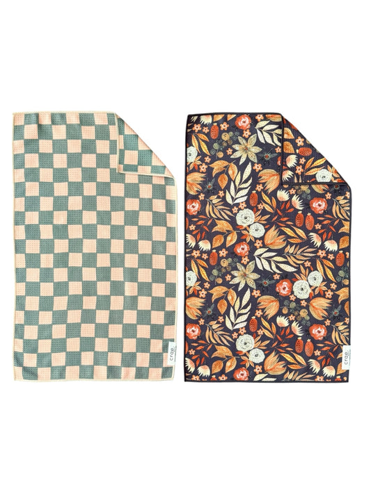 Evermore/Matilda: 2 Double Sided-Hand Towels