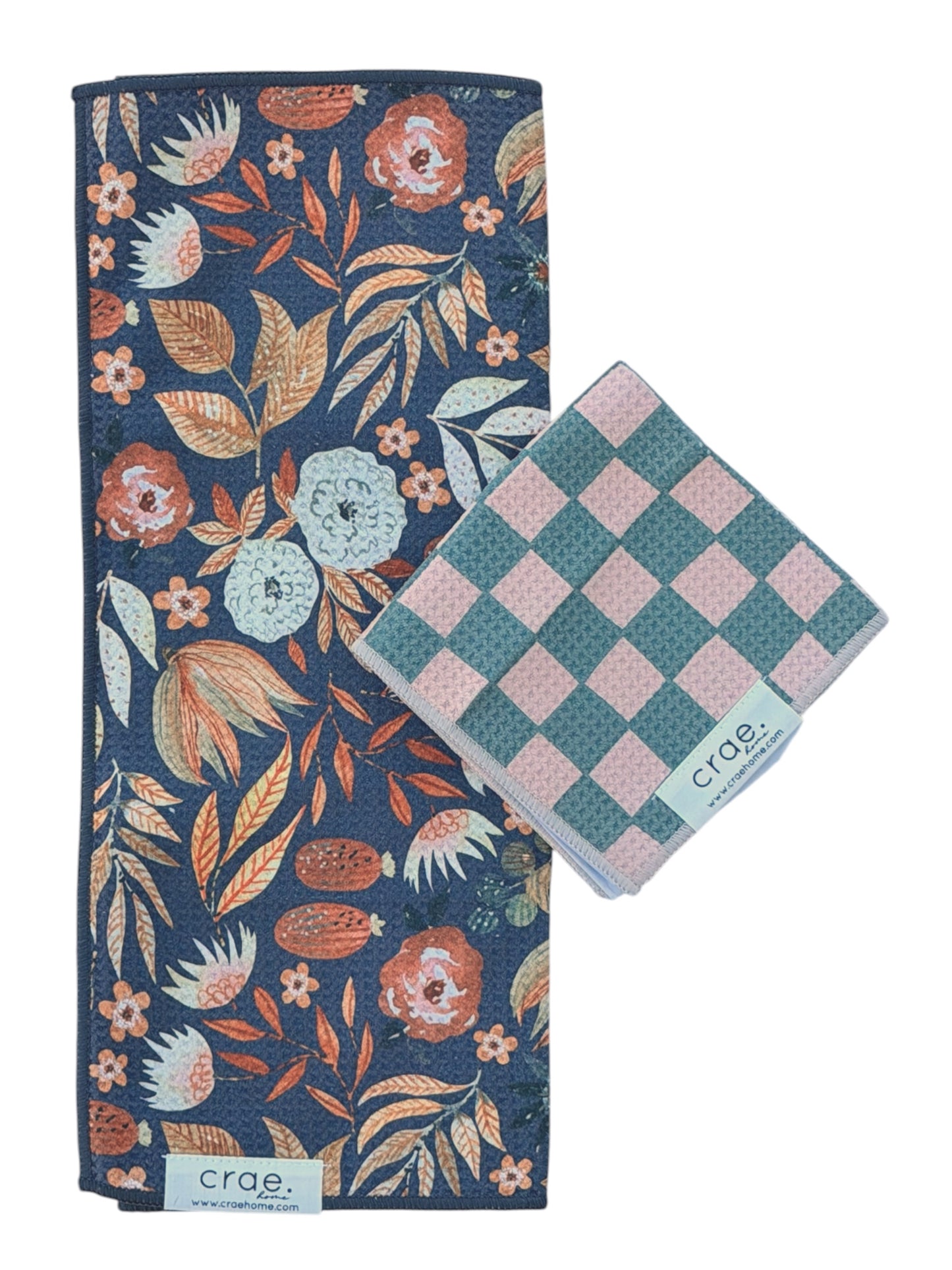 Evermore/Matilda: Double Sided-Hand Towel Washcloth Set
