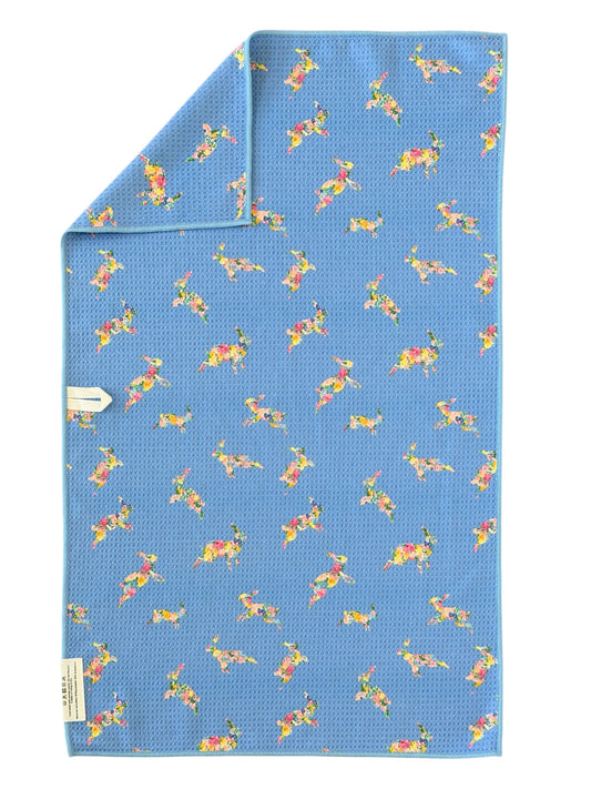 Floral Hop: Double-Sided Hand Towel