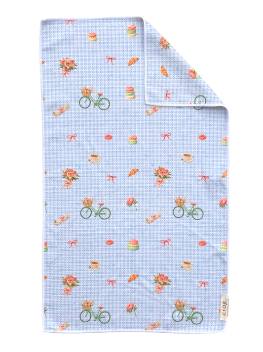 Paris Morning: Double-Sided Hand Towel