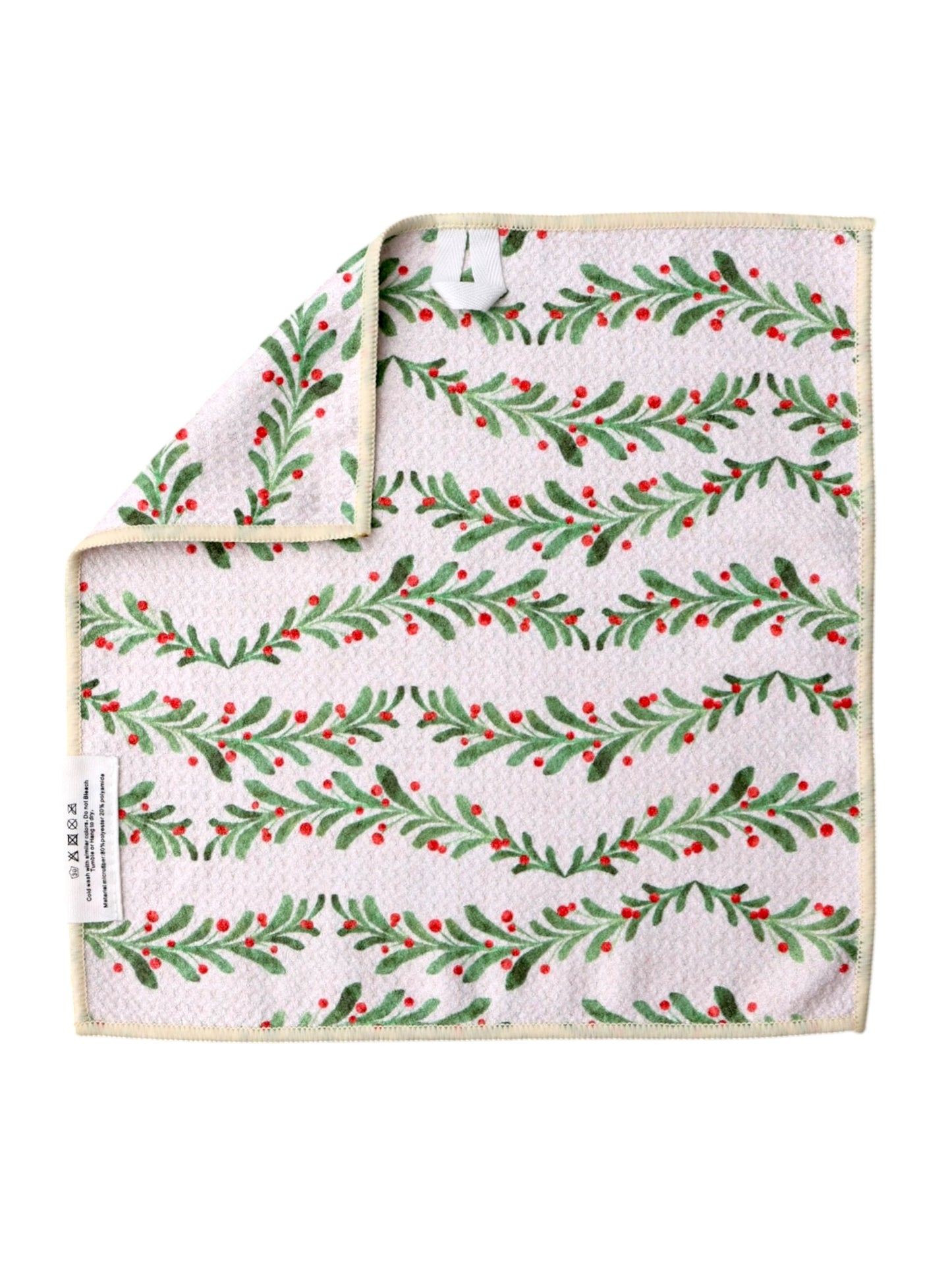 Pine Garland: Double-Sided Washcloth
