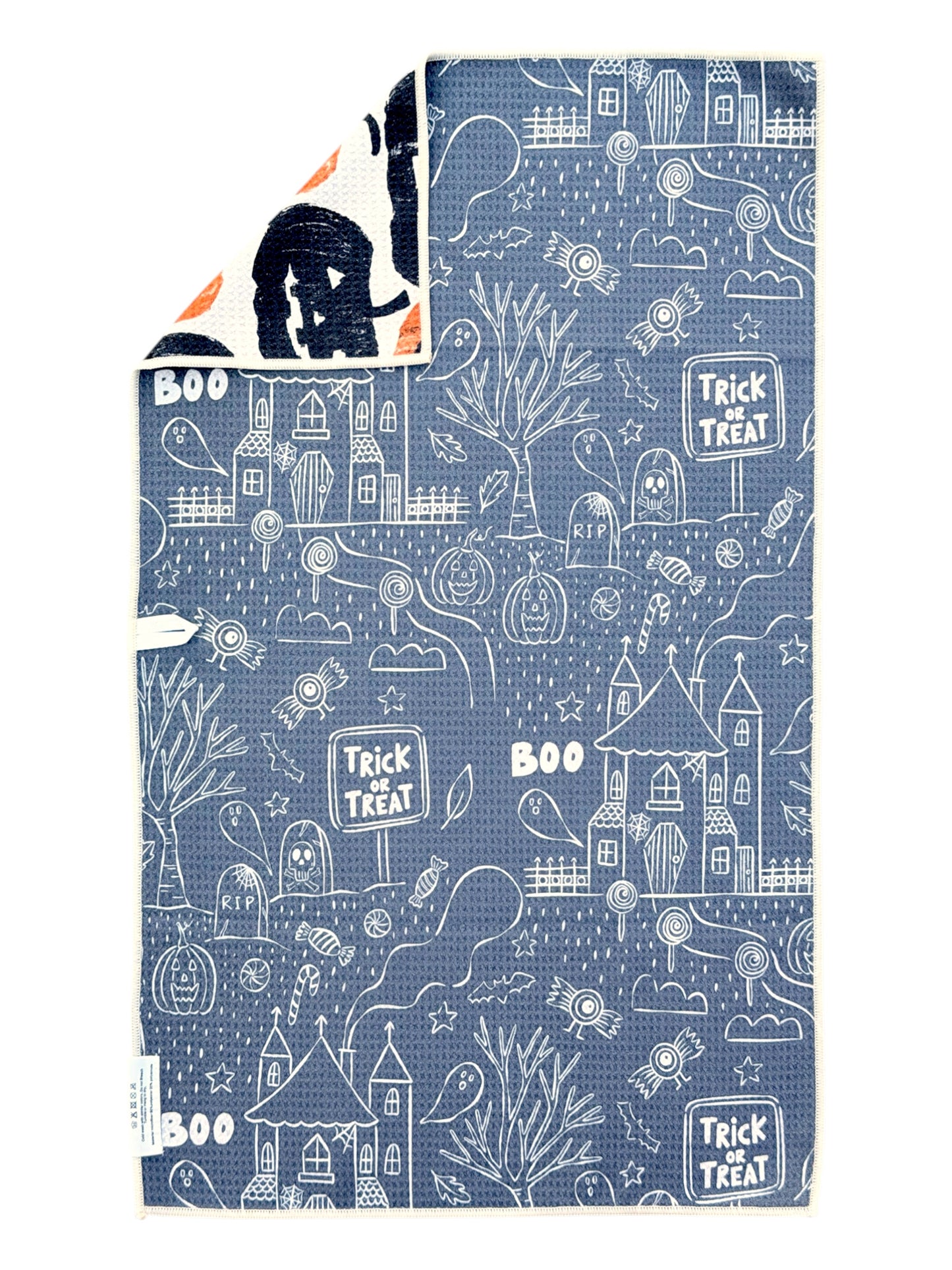 Midnight Pumpkins: Reversible Hand Towel