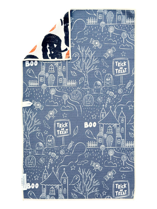Midnight Pumpkins: Reversible Hand Towel