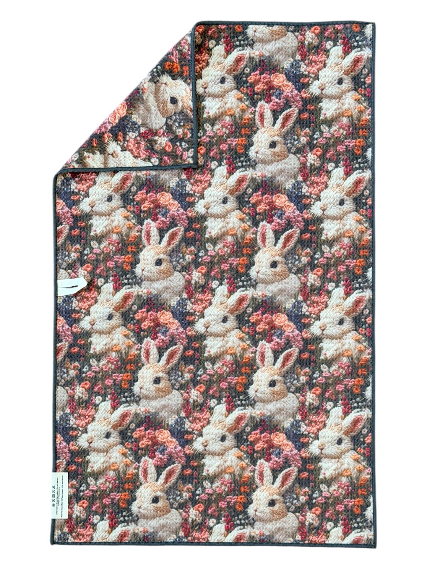 Halo Hare: Double-Sided Hand Towel