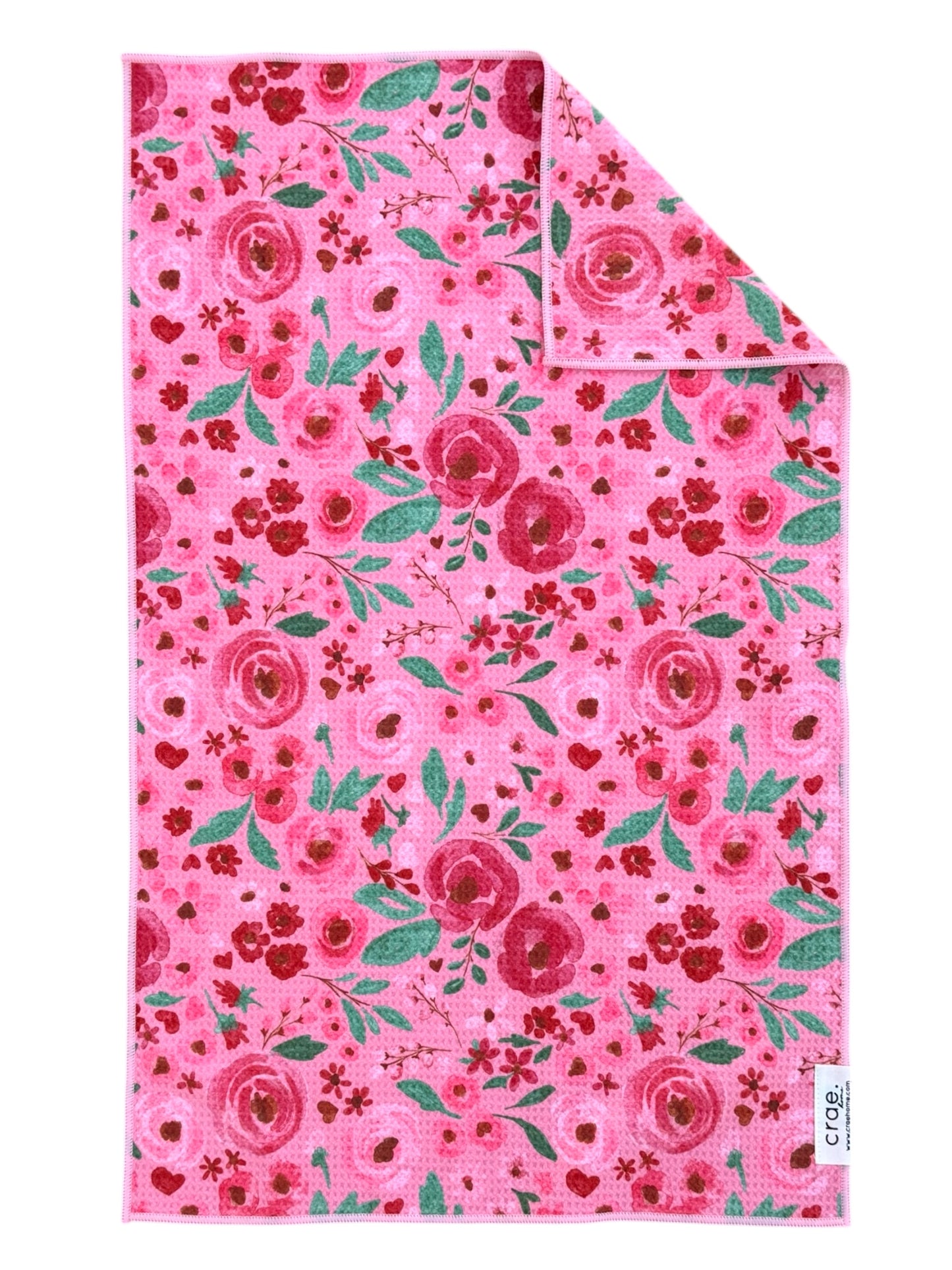 Lush Blooms: Double-Sided Hand Towel