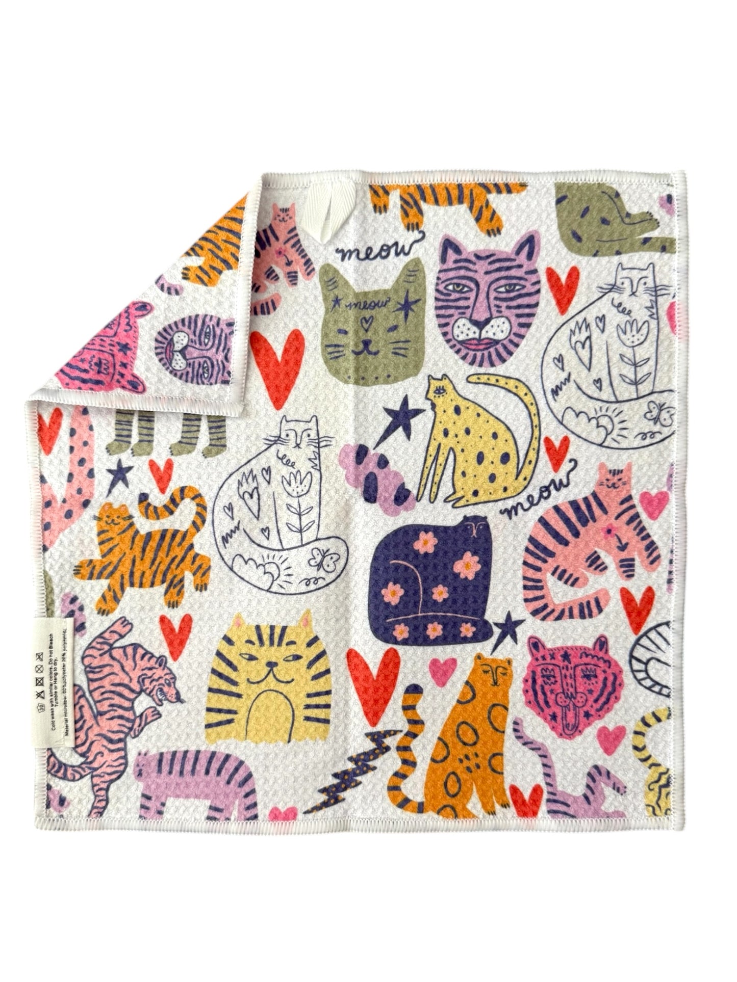 Purrrrfect: Double-Sided Washcloth