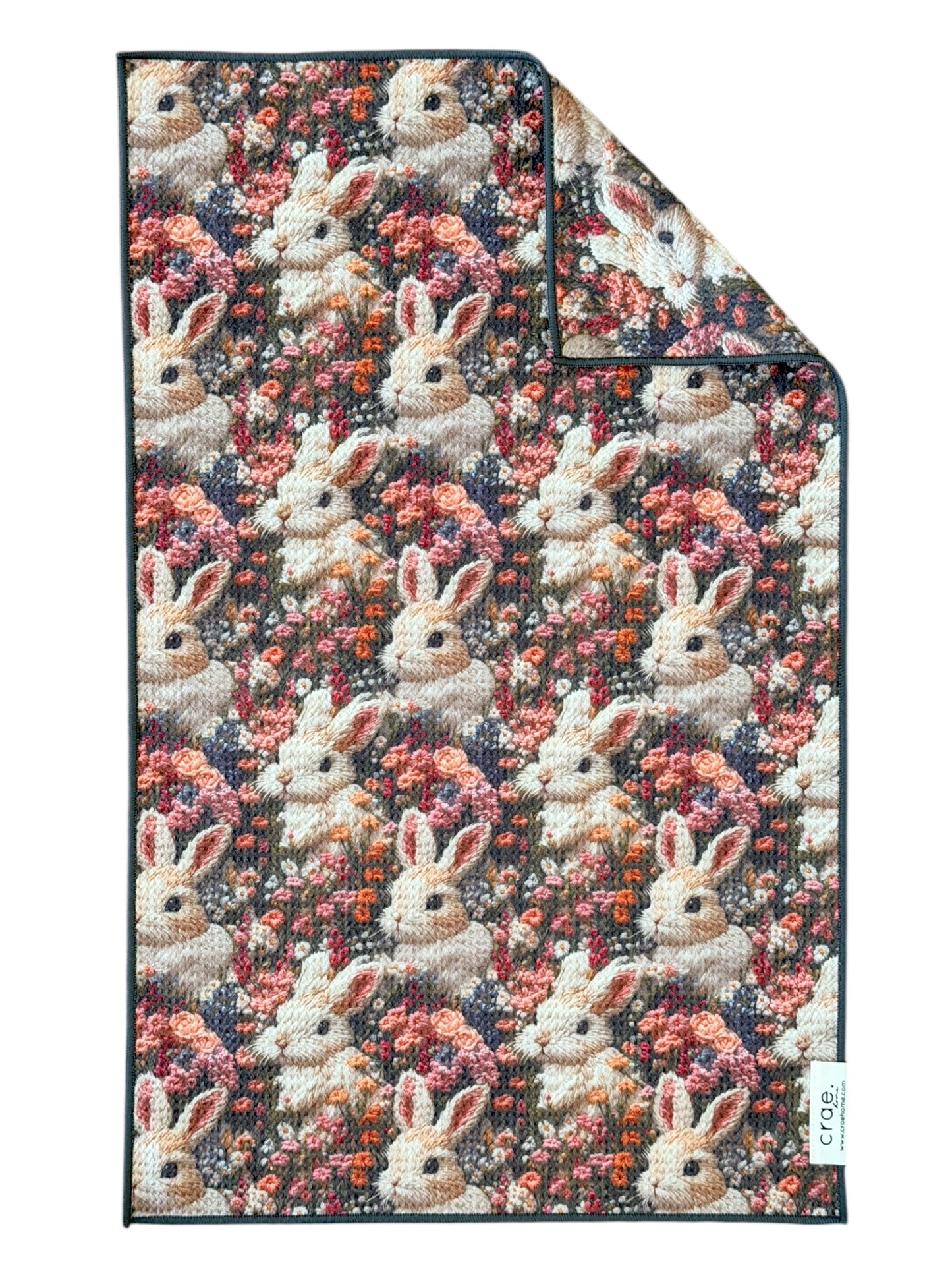 Halo Hare: Double-Sided Hand Towel