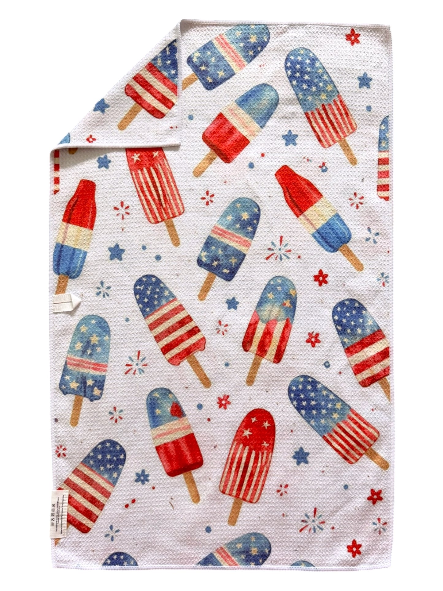 Rocket Party Pop: Double-Sided Hand Towel