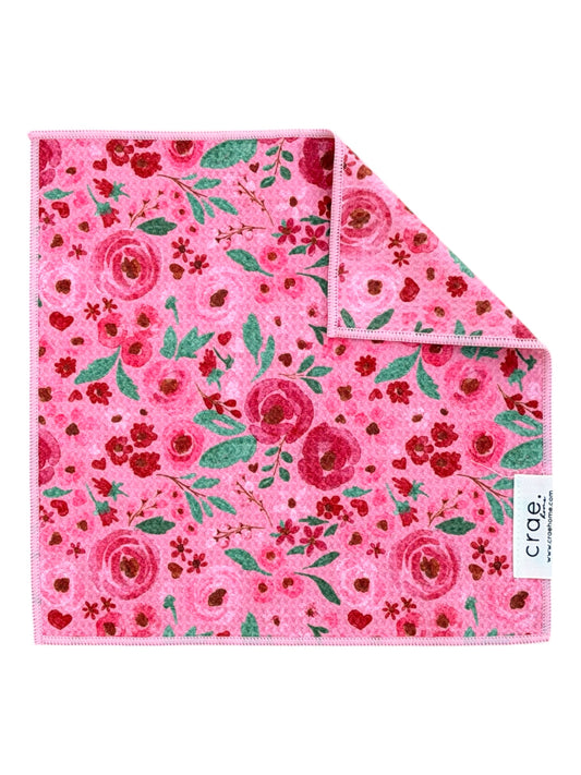 Lush Blooms: Double-Sided Washcloth