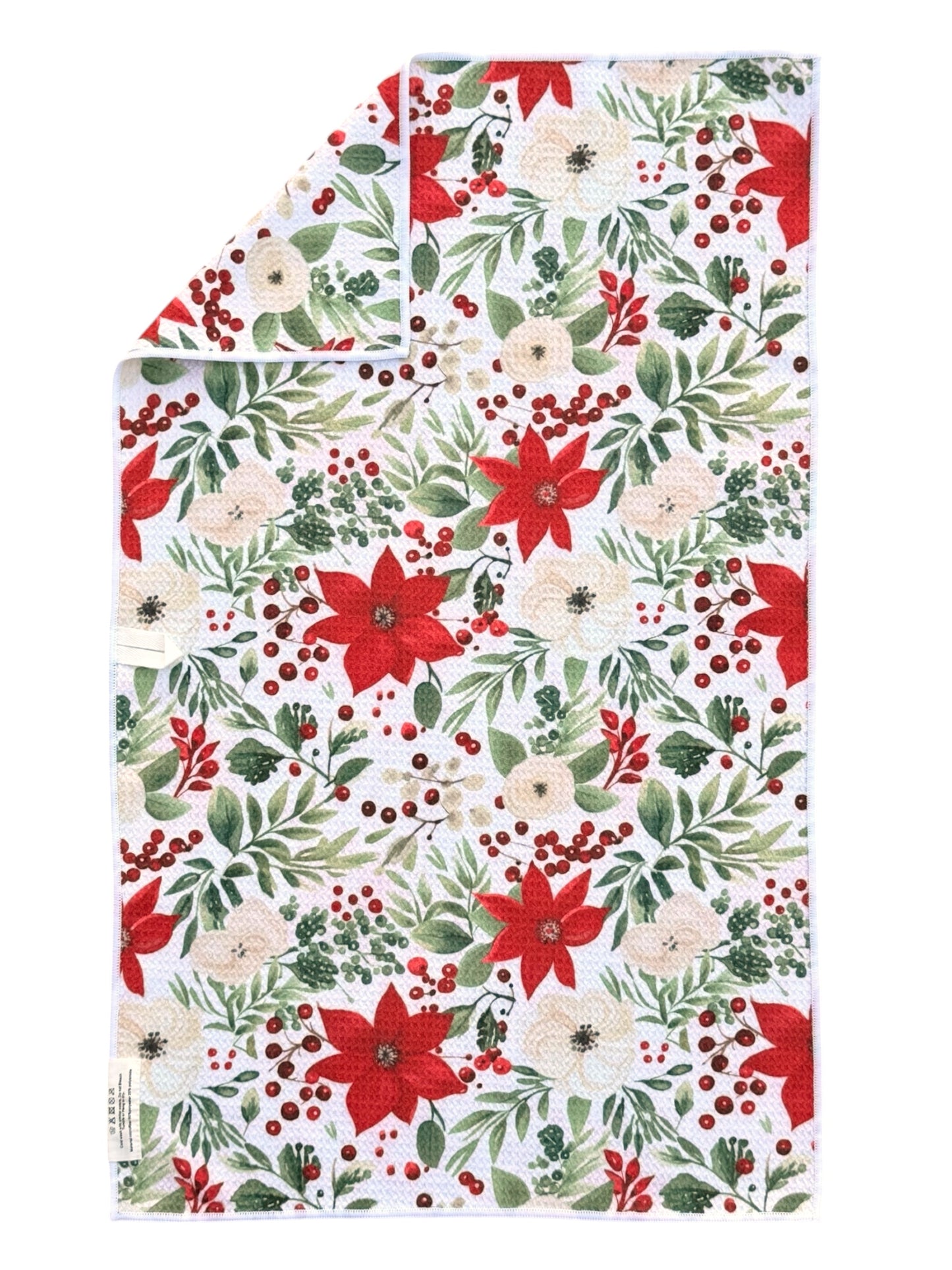 Winter Rosette: Double-Sided Hand Towel