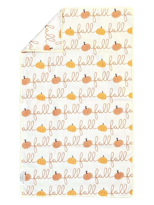 Happy Fall Ya'll: Double-Sided Hand Towel