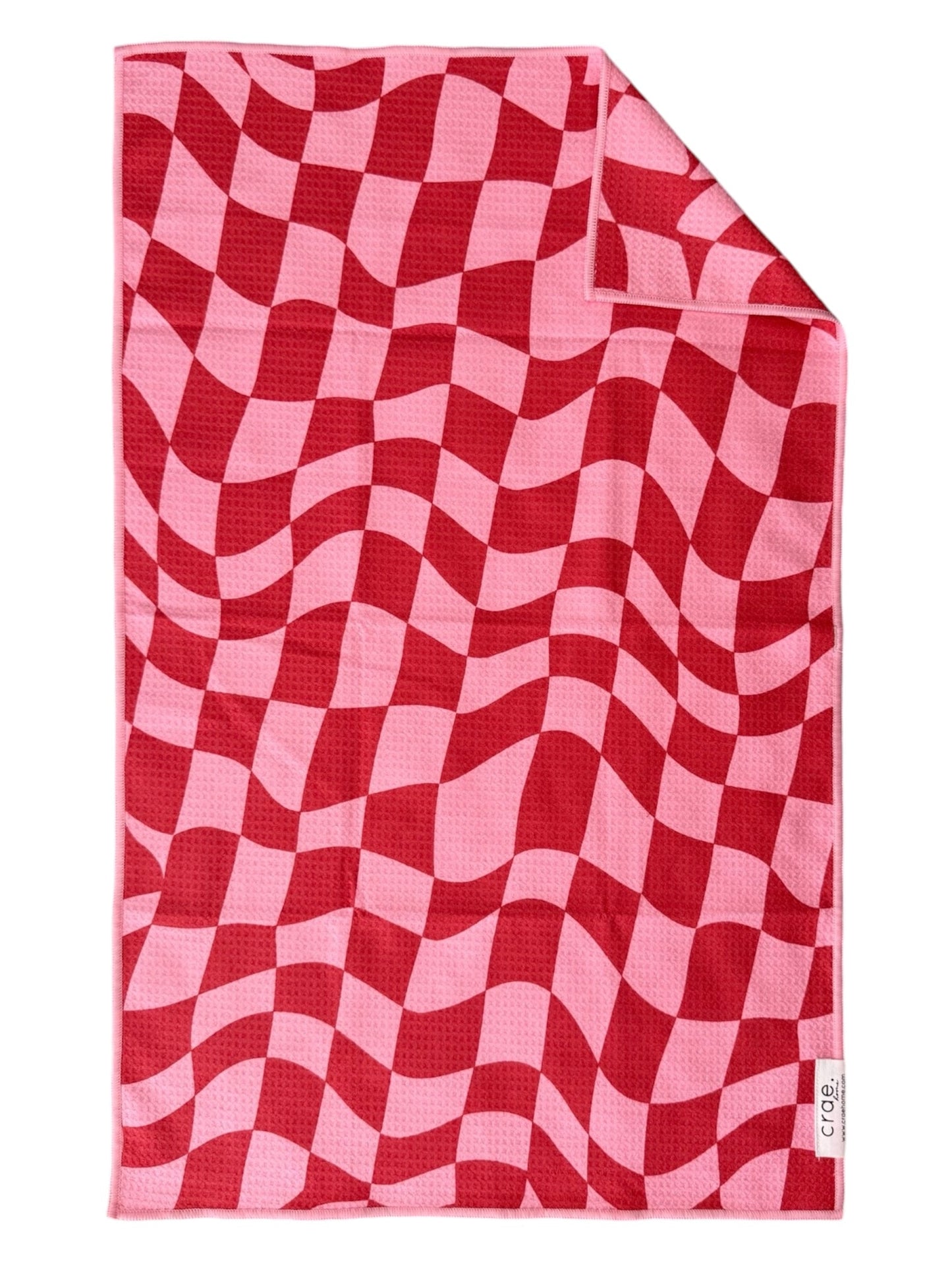 Happy Life/Fun House: 2 Double Sided-Hand Towels