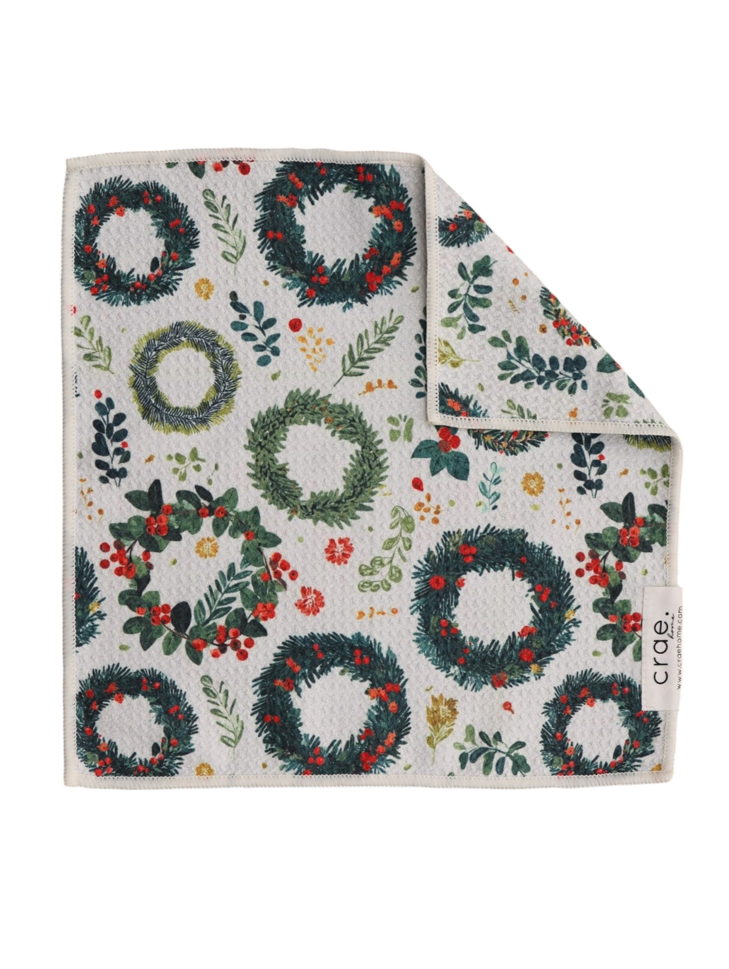 Front Door Greens: Double-Sided Washcloth