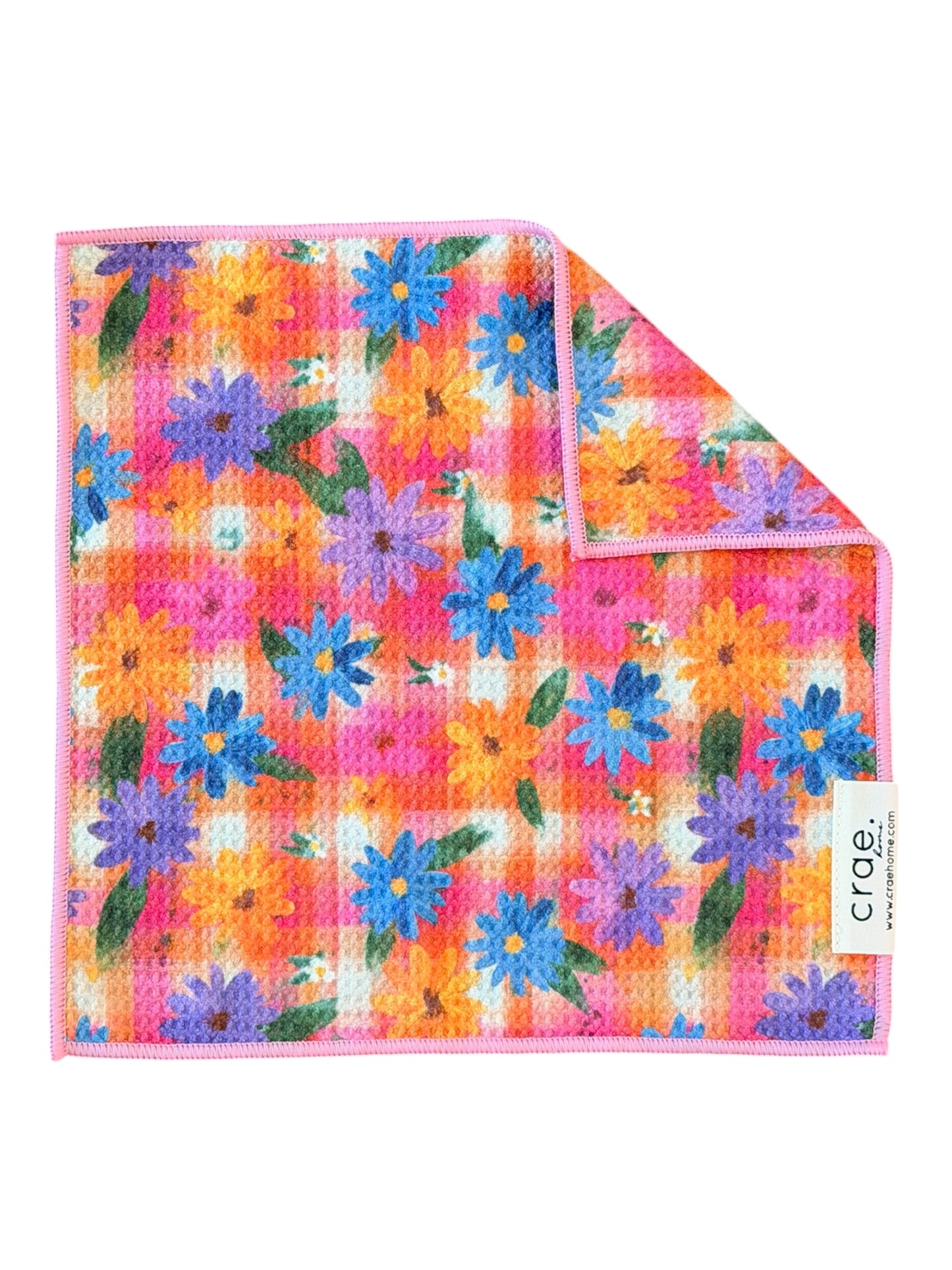 Painted Posies: Double-Sided Washcloth