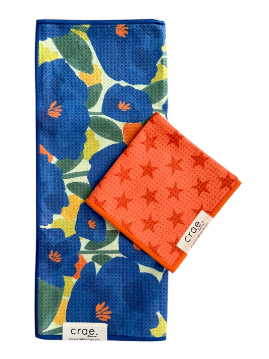 Okay Bloomer/Aero: Double Sided-Hand Towel Washcloth Set