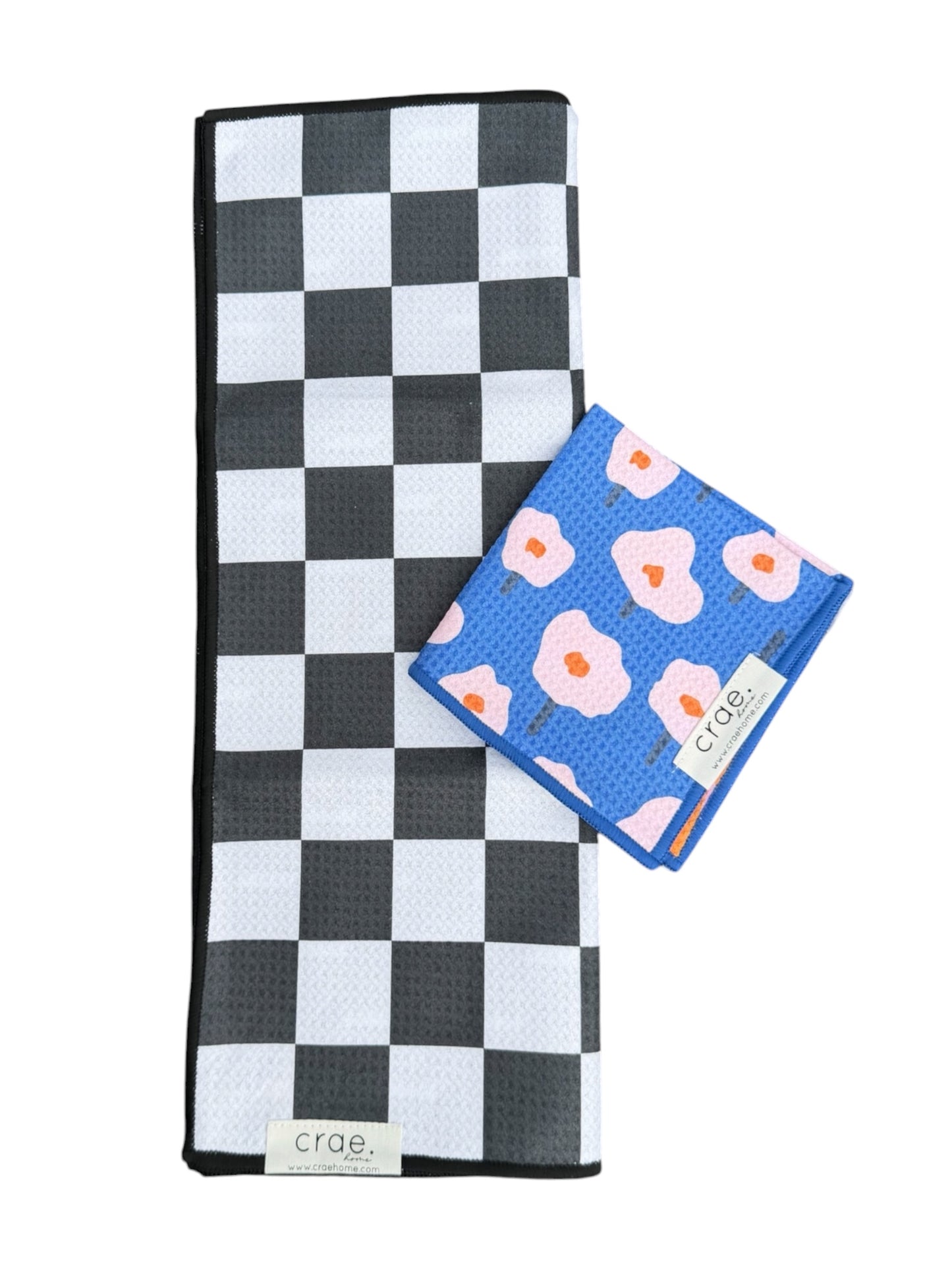 Dottie/Fidget: Reversible-Hand Towel Washcloth Set