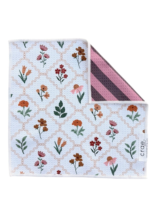 Pressed Petals: Reversible Washcloth