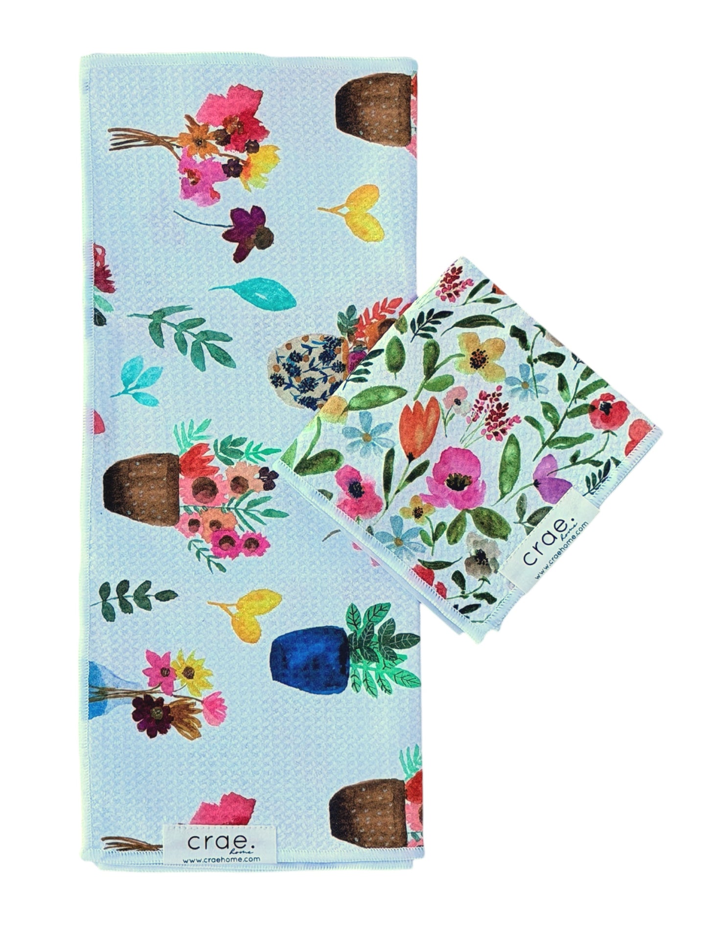Petal Lane & Posey: Double Sided-Hand Towel Washcloth Set