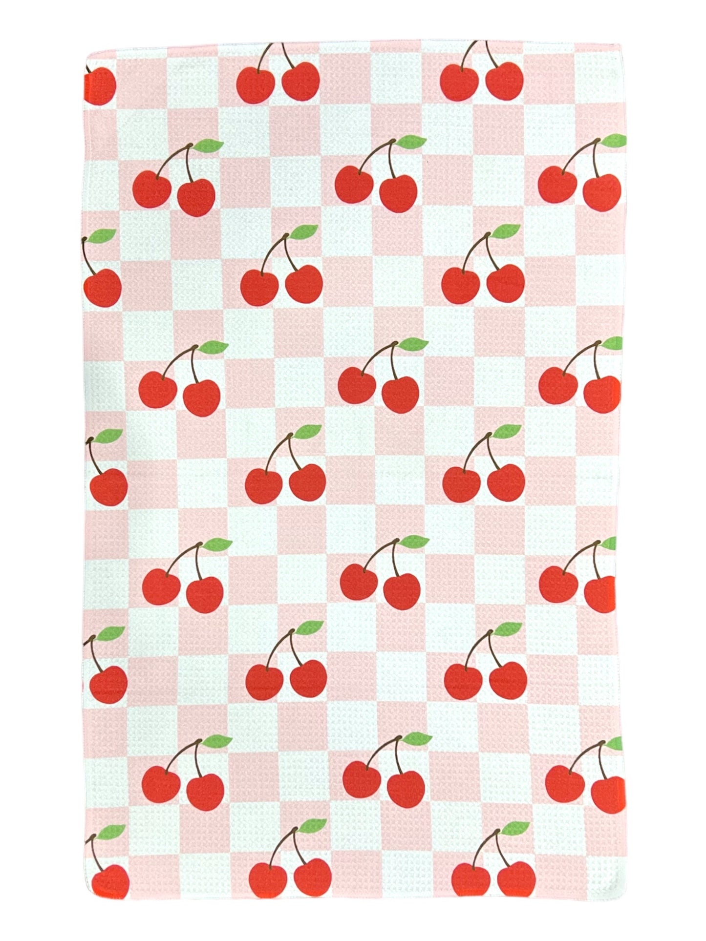 Cherry Checks: Single-Sided Hand Towel