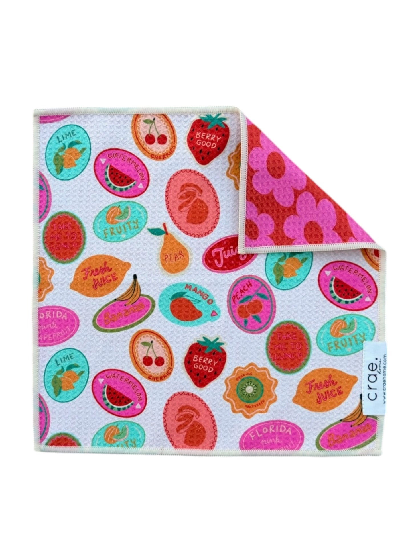 100% Juice: Reversible Washcloth