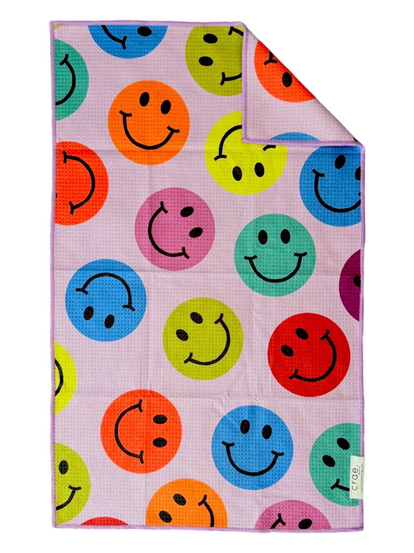 Happy Life/Fun House: 2 Double Sided-Hand Towels