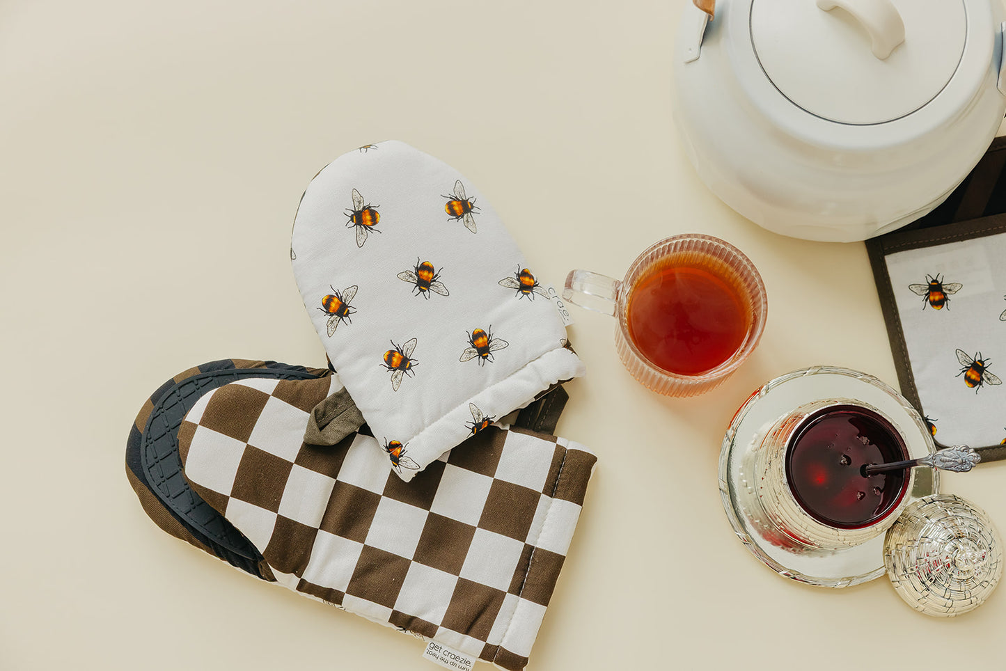 Milk and Honey Oven Mitt