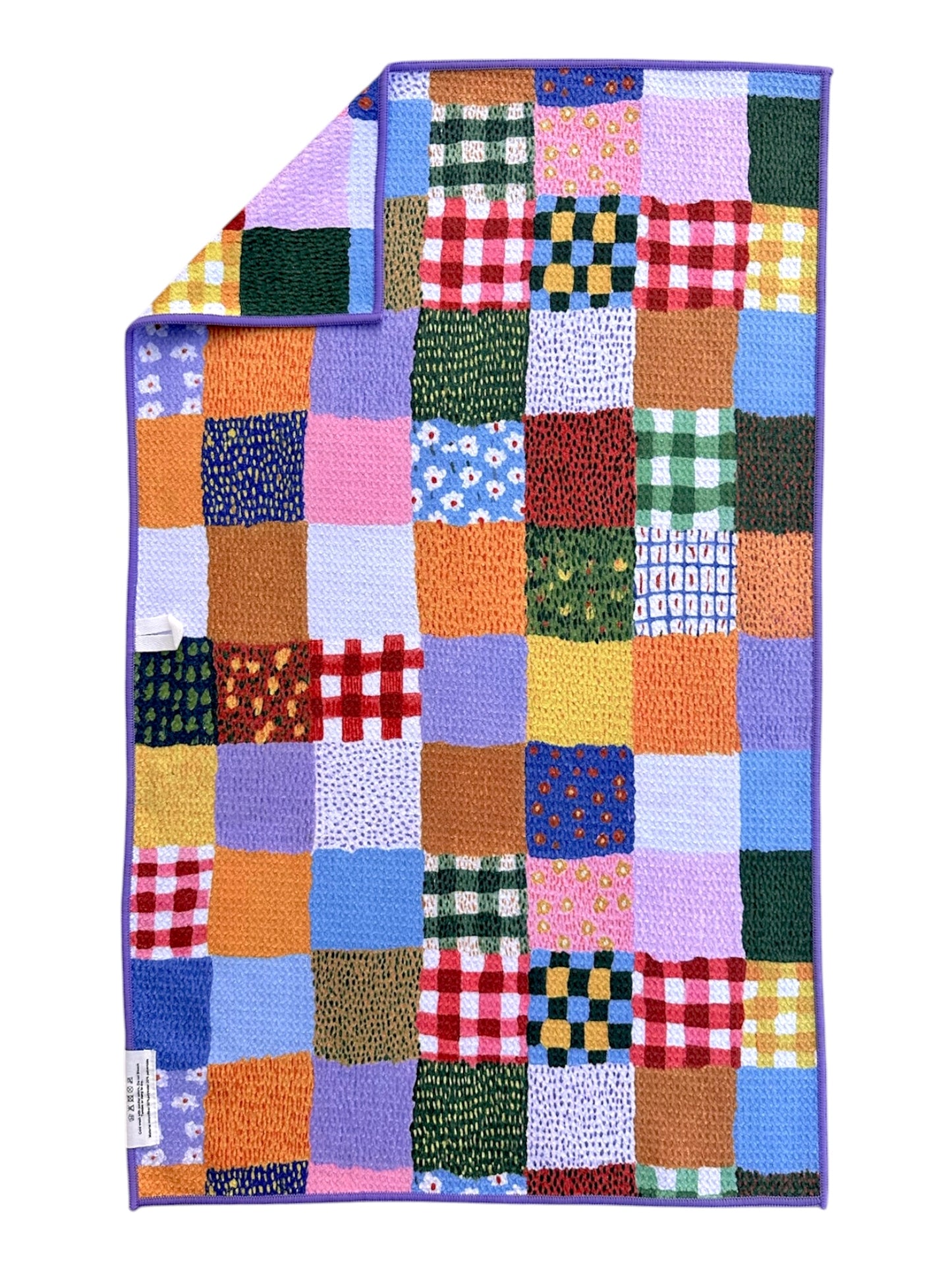 Patchwork Quilt: Double-Sided Hand Towel
