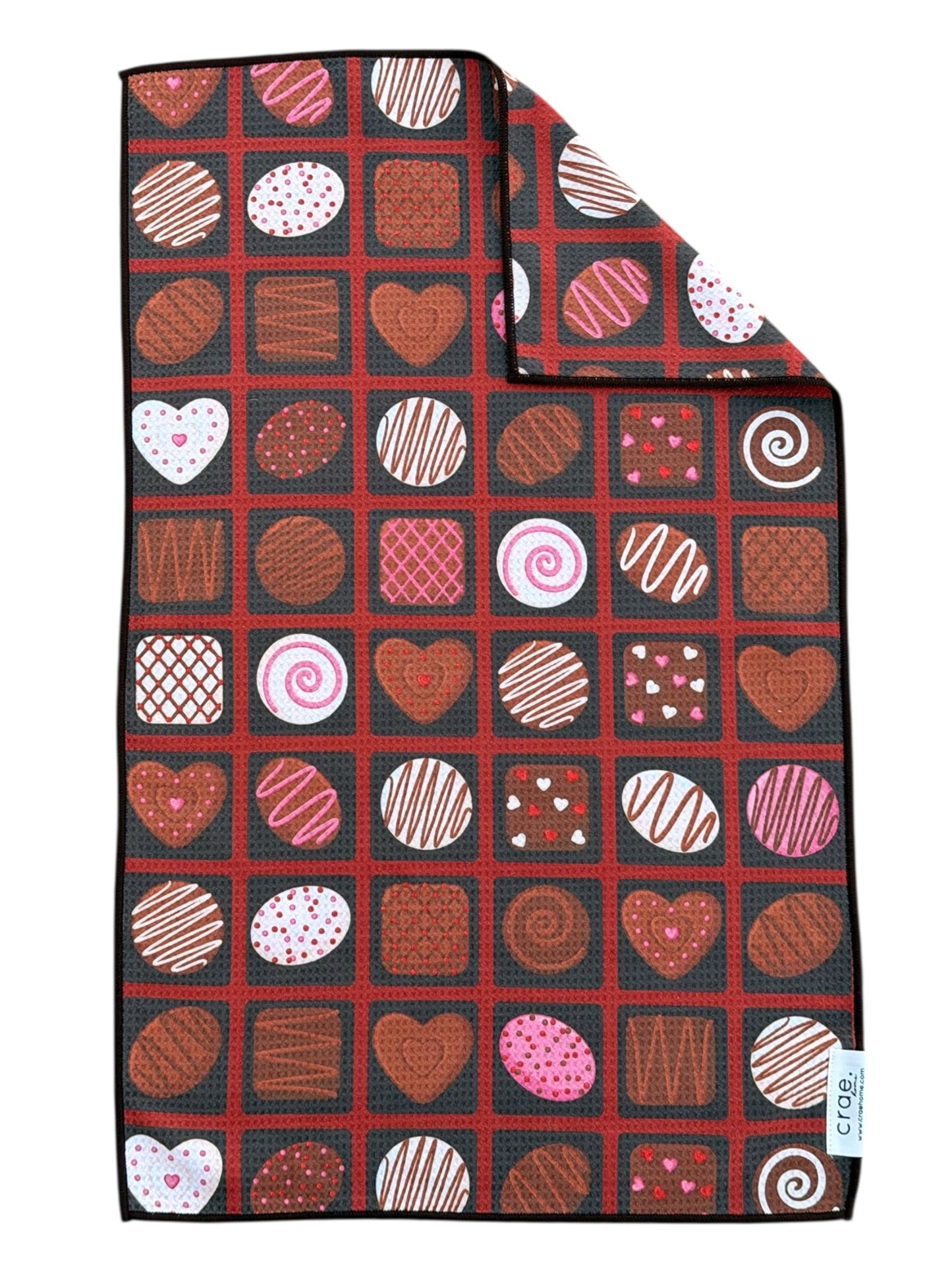 Choco-love: Double-Sided Hand Towel