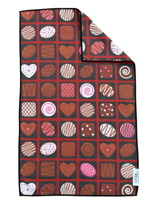 Choco-love: Double-Sided Hand Towel