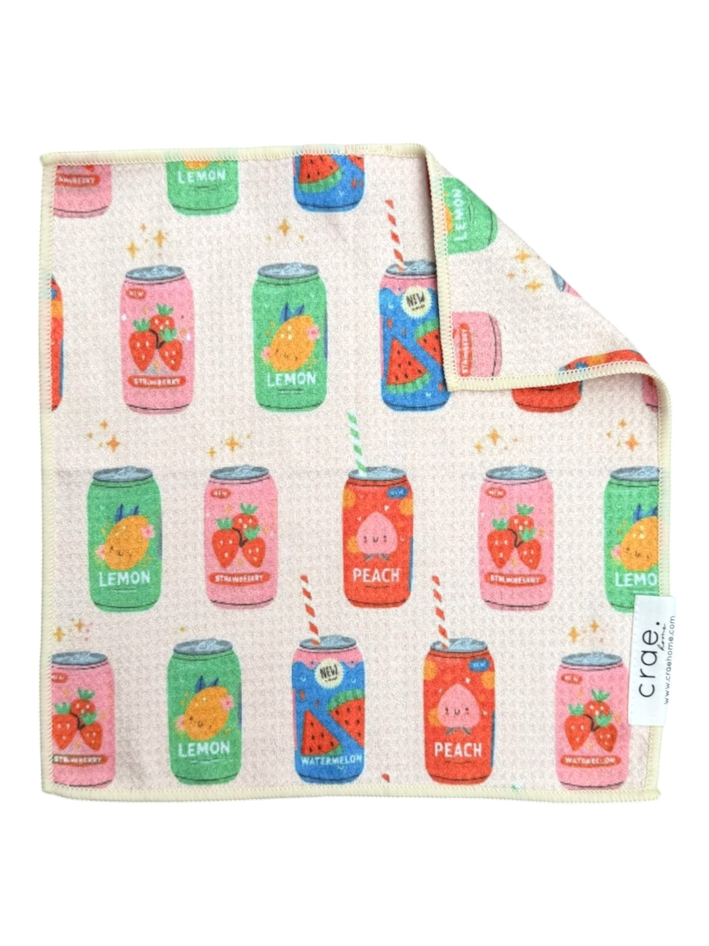Sip Happens: Double-Sided Washcloth