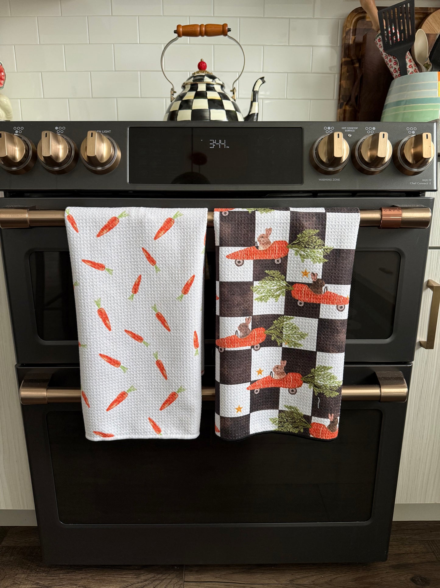 Hare Racers: Double-Sided Hand Towel