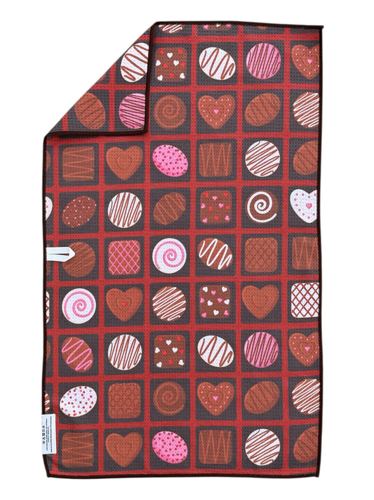 Choco-love: Double-Sided Hand Towel