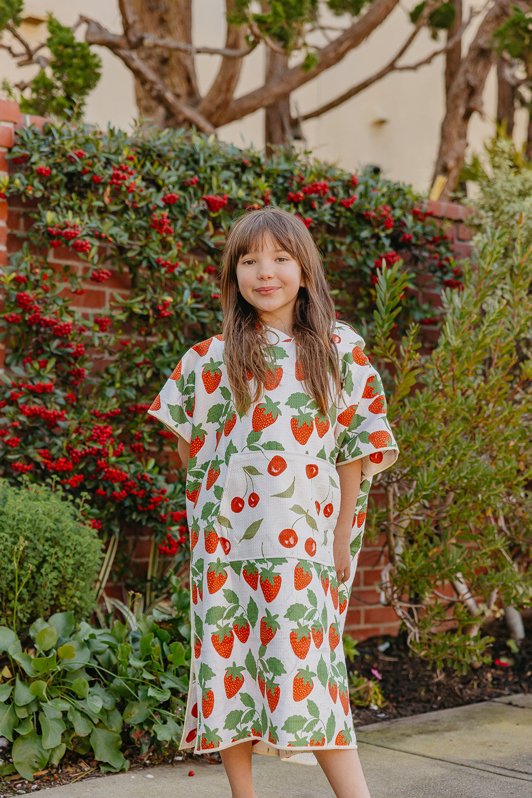 Berries and Cherries: Reversible Poncho